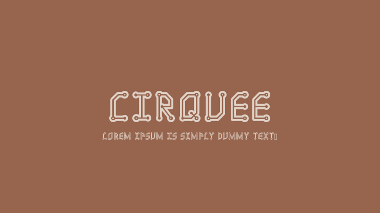 Cirquee Font