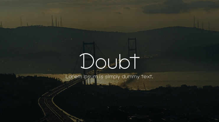Doubt Font