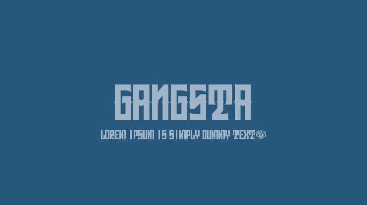 Gangsta Font