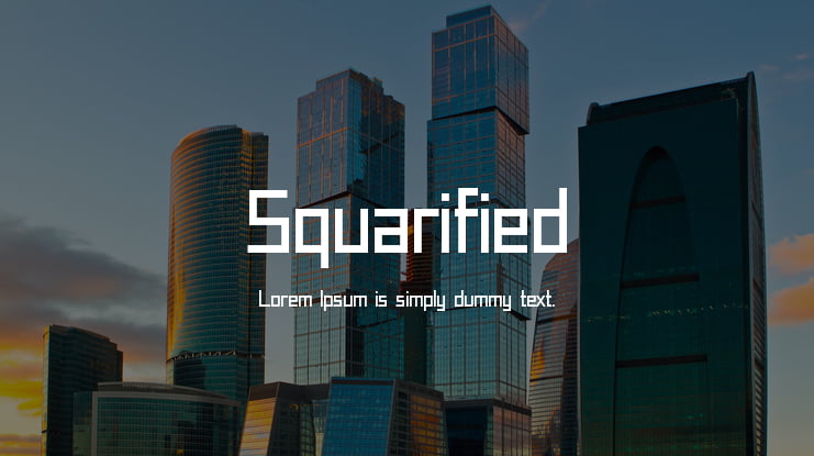 Squarified Font
