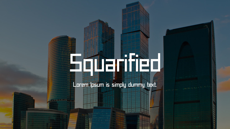 Squarified Font