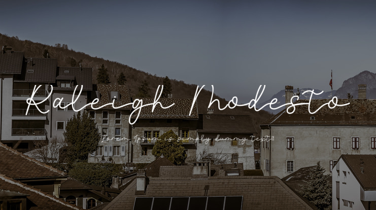 Raleigh Modesto Font