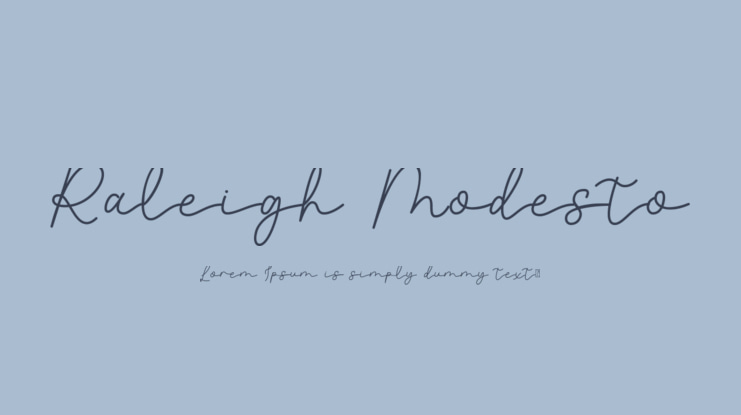 Raleigh Modesto Font