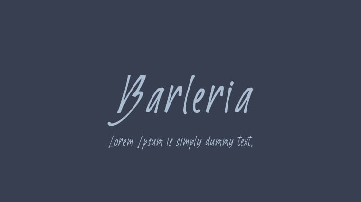 Barleria Font