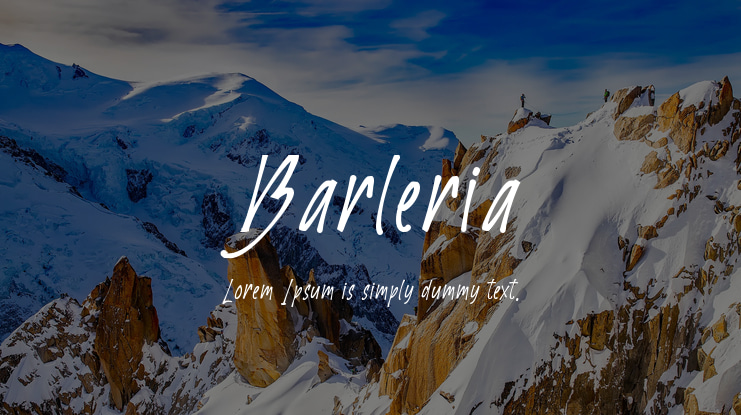Barleria Font