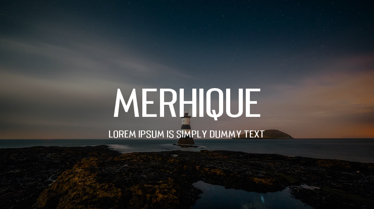 Merhique Font Family