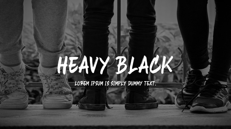 Heavy Black Font