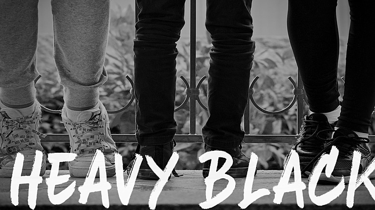 Heavy Black Font
