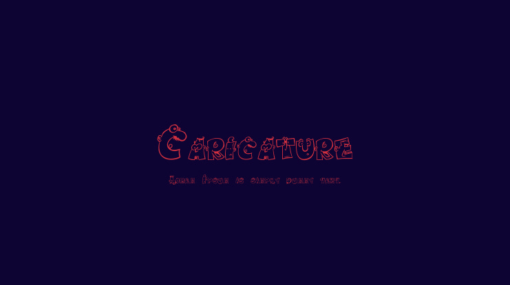 Caricature Font