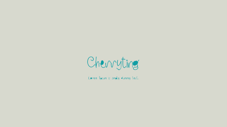 Cherryting Font