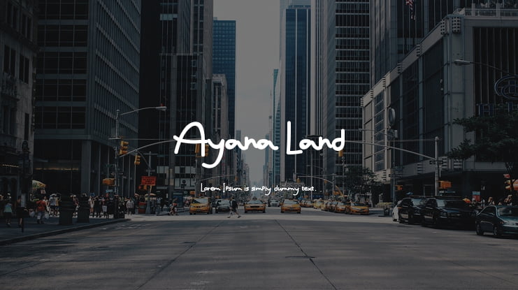 Ayana Land Font