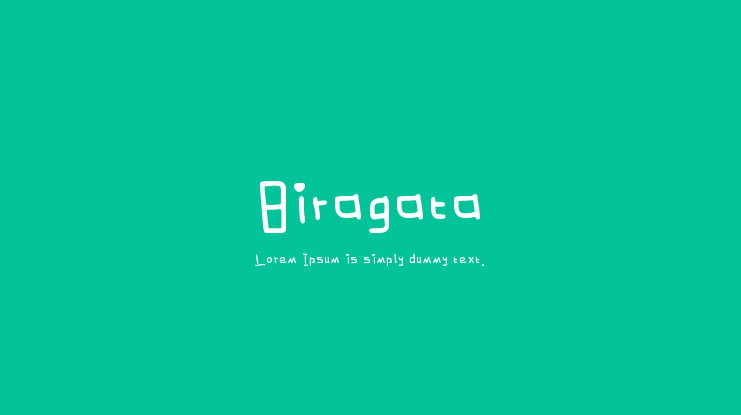 Biragata Font