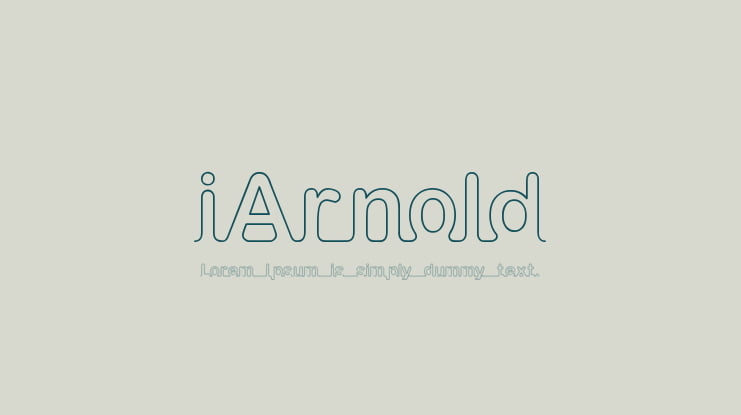 iArnold Font