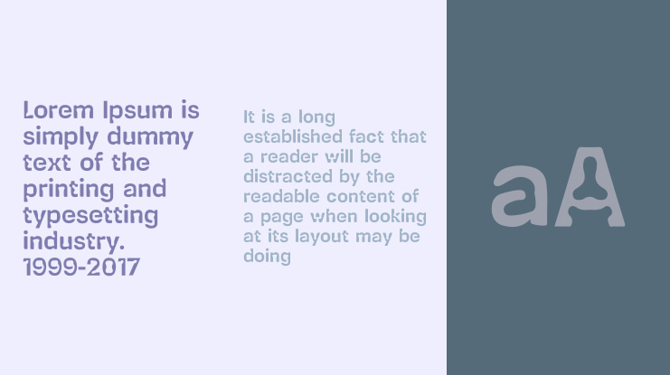 RD - Coarse Font Family