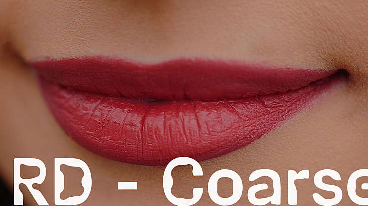 RD - Coarse Font Family