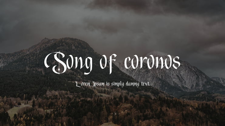Song of coronos Font