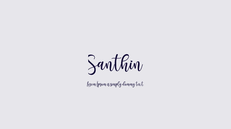 Santhin Font