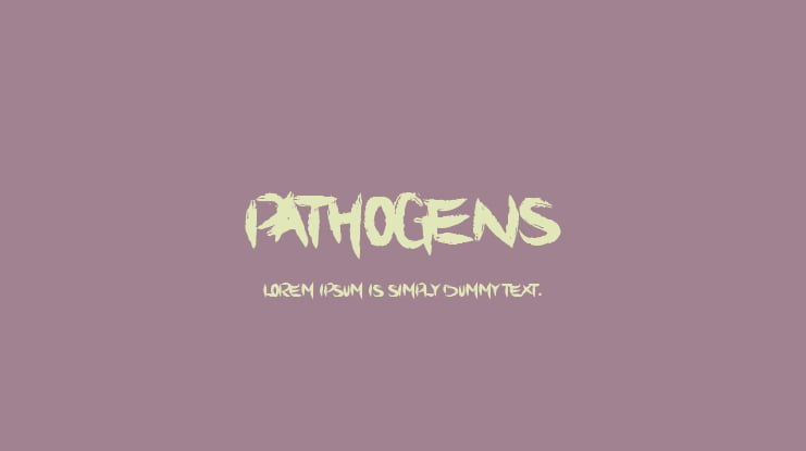 Pathogens Font