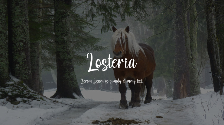 Losteria Font