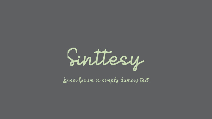 Sinttesy Font
