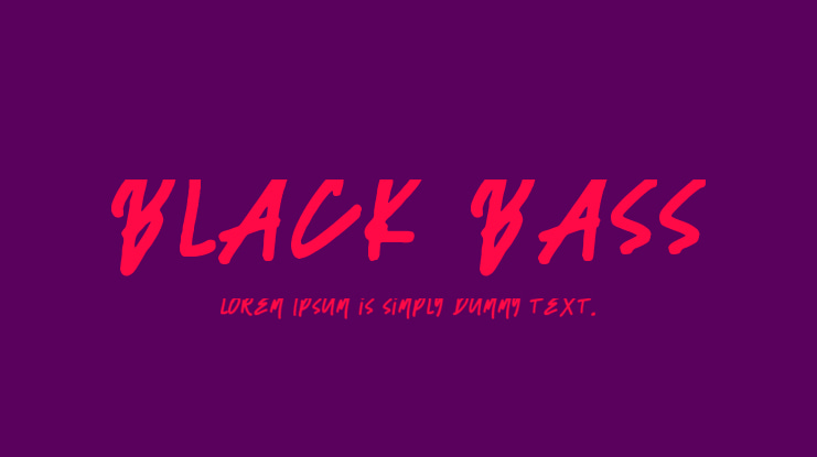 Black Bass Font