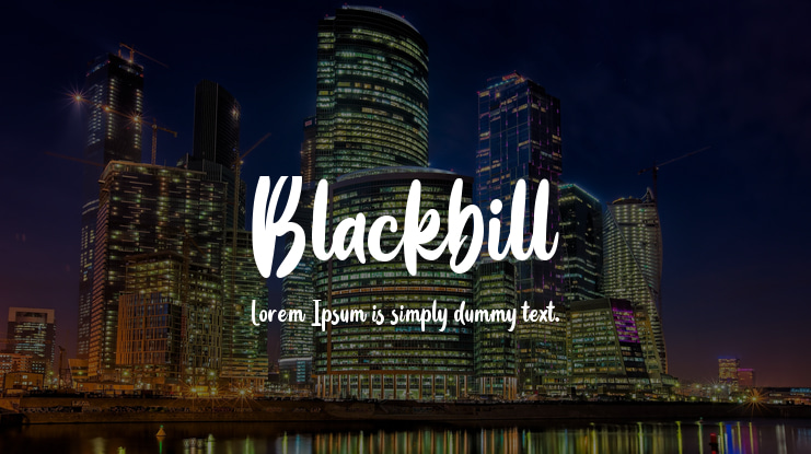 Blackbill Font