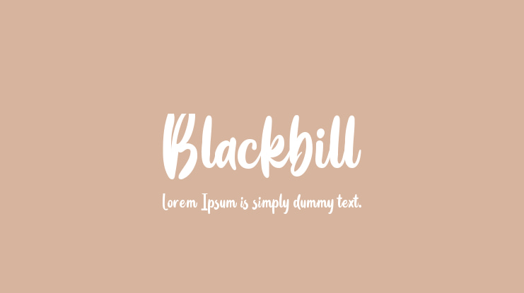 Blackbill Font