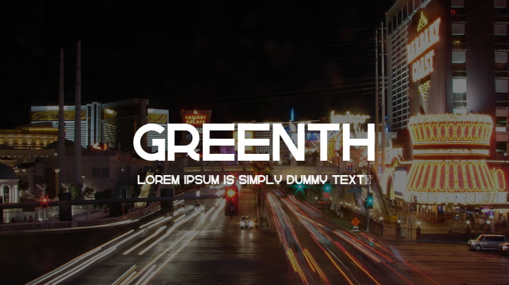 Greenth Font