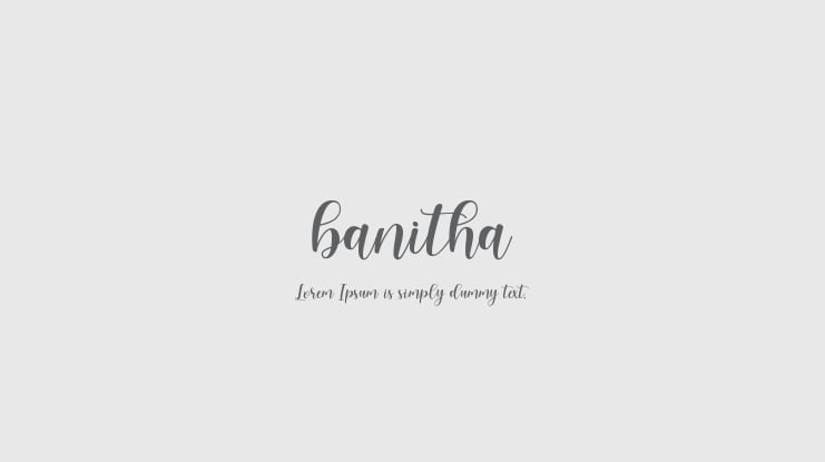 banitha Font