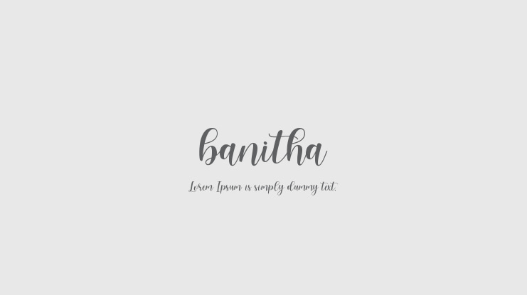 banitha Font