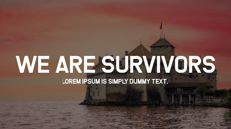 We Are Survivors Font