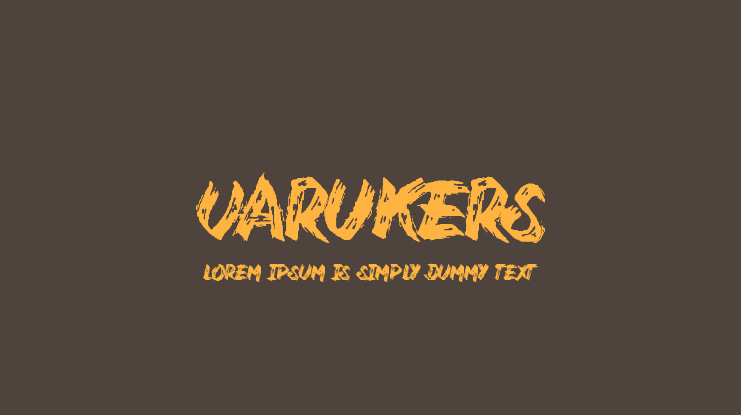 Varukers Font