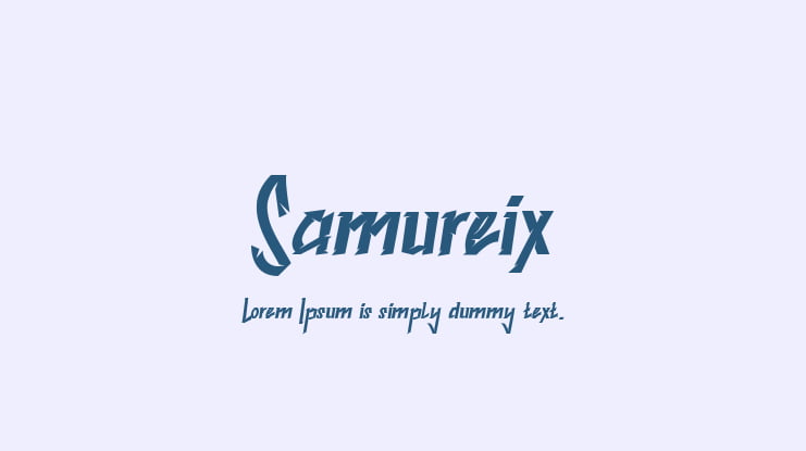 Samureix Font Family