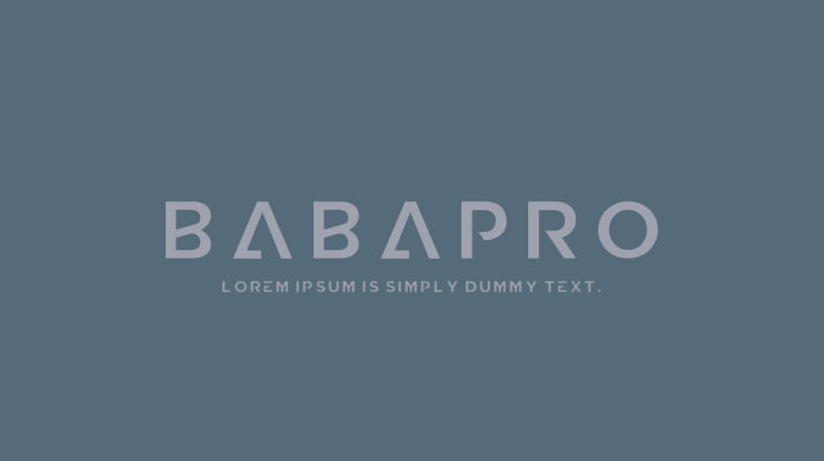 BabaPro Font Family