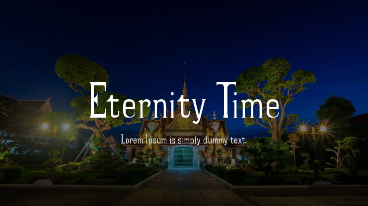 Eternity Time Font