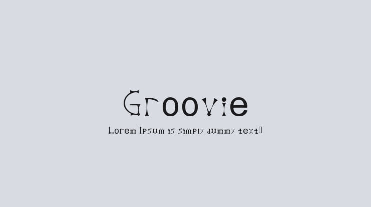 Groovie Font