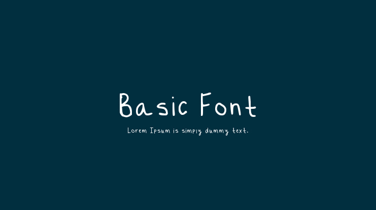 Basic Font