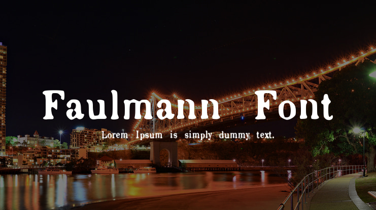 Faulmann Font