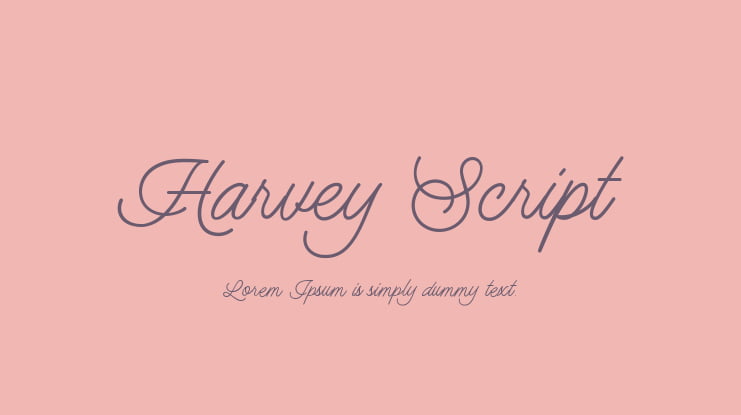 Harvey Script Font