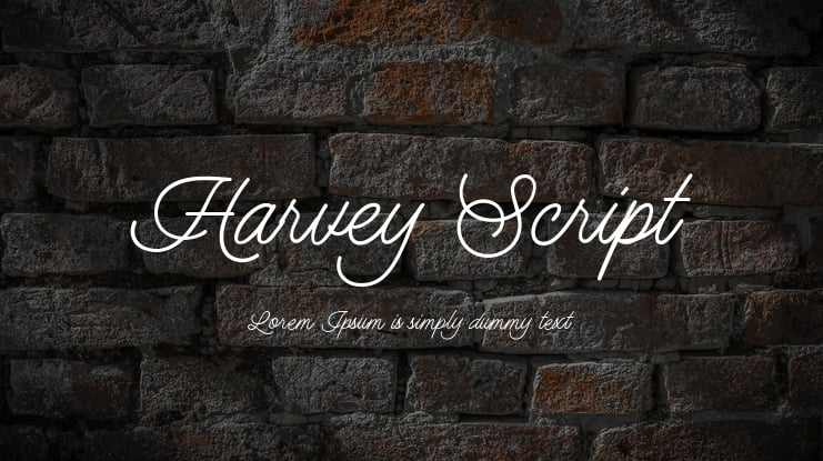 Harvey Script Font