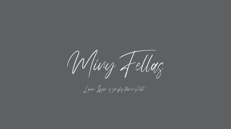 Miny Fellas Font
