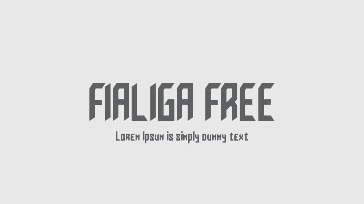 FIALIGA FREE Font