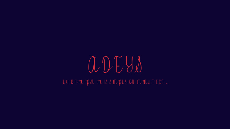 ADEYS Font
