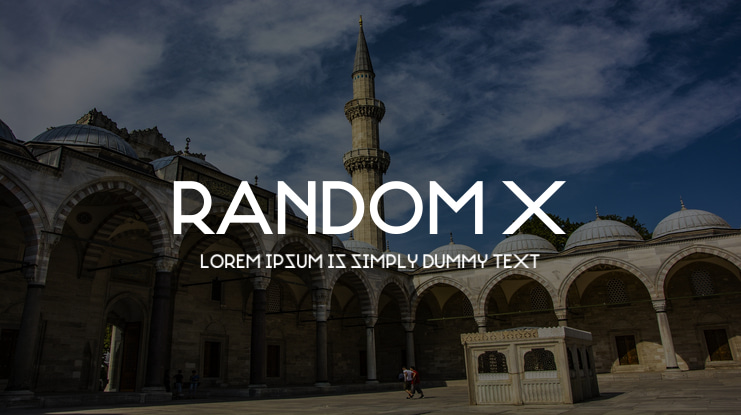 Random X Font