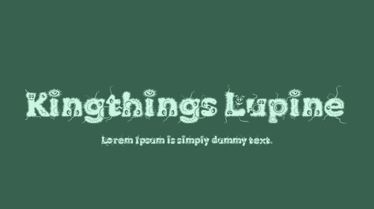 Kingthings Lupine Font Family