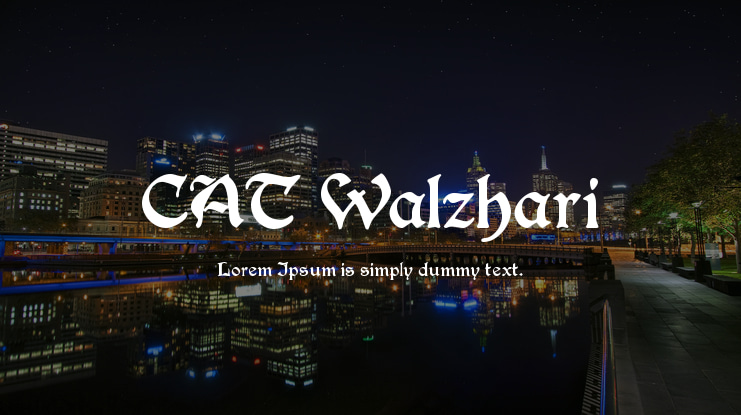 CAT Walzhari Font