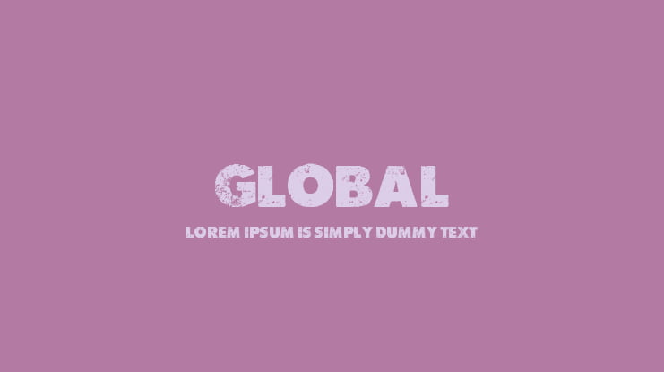GLOBAL Font