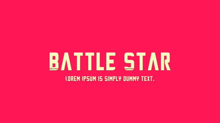 Battle Star Font Family