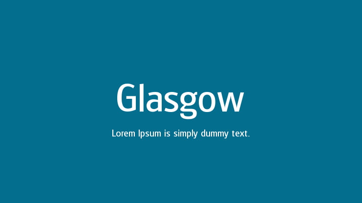 Glasgow Font Family
