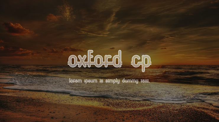 Oxford CP Font